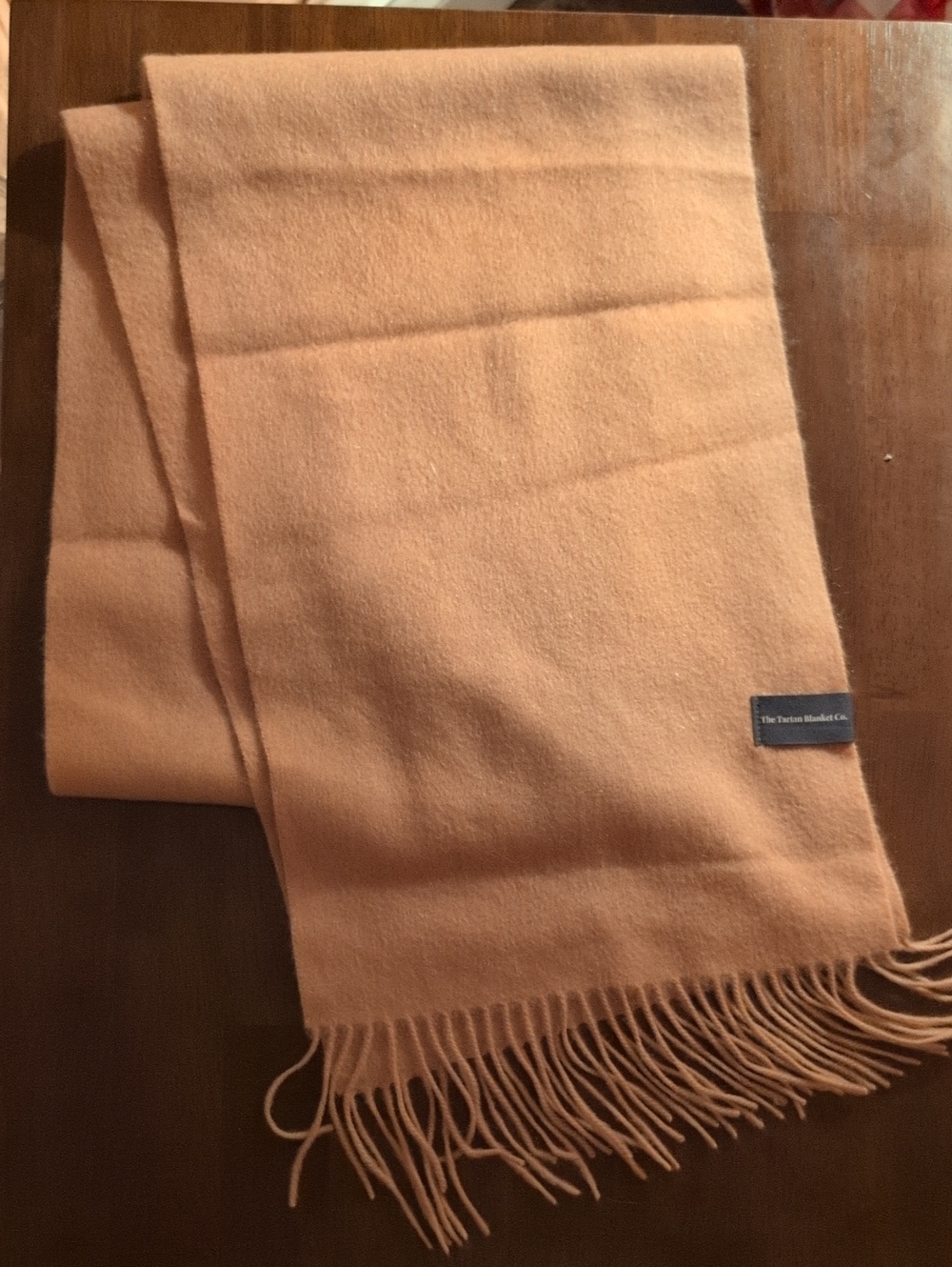 Unisex Camel Cashmere Scarf